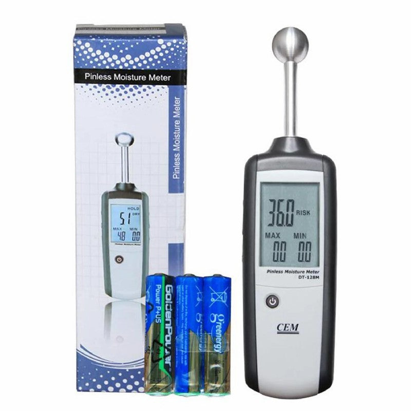 CEM DT-128M Non-Contact Inductive Moisture Tester Wood Engineering Gypsum Cement Nondestructive Hygrometer Material CEM DT-128M Non-Contact Inductive Moisture Tester Wood Engineering Gypsum Cement Nondestructive Hygrometer Material